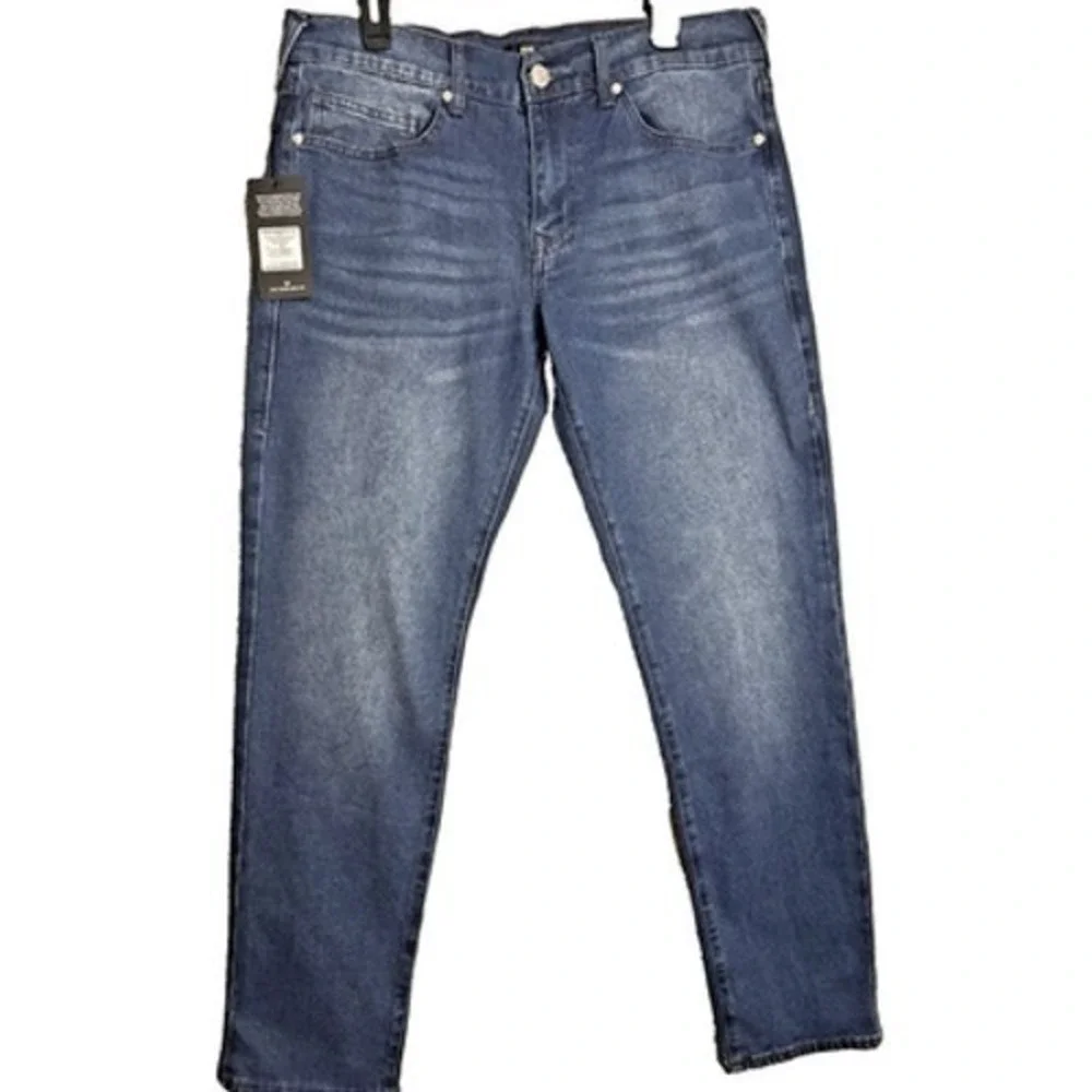 True Religion Men's Geno Slim Fit Straight Jeans, Size 33 x 32 NWT